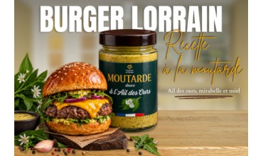 Burger lorrain : recette à la moutarde
